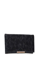 Navy Blue Patent Leather Women's Portfolio | Derimod Navy Blue Patent Leather Women's Portfolio | Derimod