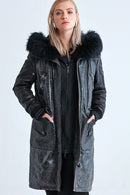 Alexia Women's Leather Jacket | Derimod Alexia Women's Leather Jacket | Derimod