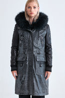 Alexia Women's Leather Jacket | Derimod Alexia Women's Leather Jacket | Derimod