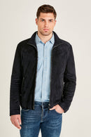 Dennis Men's Leather Jacket | Derimod Dennis Men's Leather Jacket | Derimod
