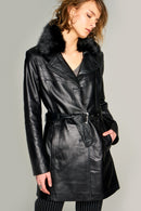 Sandra Women's Leather Jacket | Derimod Sandra Women's Leather Jacket | Derimod
