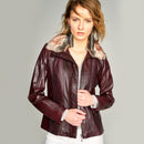 Rachel Women's Leather Jacket | Derimod Rachel Women's Leather Jacket | Derimod