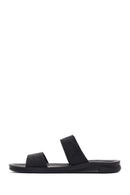Men's Black Nubuck Leather Casual Slippers | Derimod Men's Black Nubuck Leather Casual Slippers | Derimod