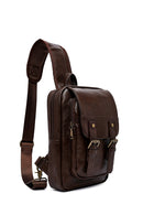 Men's Brown Crossbody Bag | Derimod Men's Brown Crossbody Bag | Derimod