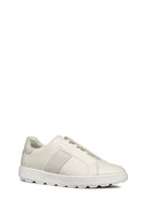 Geox Erkek Beyaz Spherica Ecub-1 Deri Sneaker | Derimod Geox Erkek Beyaz Spherica Ecub-1 Deri Sneaker | Derimod