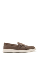Erkek Bej Çift Tokalı Süet Deri Casual Loafer | Derimod Erkek Bej Çift Tokalı Süet Deri Casual Loafer | Derimod