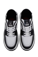 Erkek Beyaz Deri Kalın Tabanlı Sneaker | Derimod Erkek Beyaz Deri Kalın Tabanlı Sneaker | Derimod