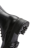 Women's Black Zippered Leather Boots | Derimod Women's Black Zippered Leather Boots | Derimod