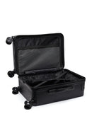 Unisex Black Cabin-Size Suitcase | Derimod Unisex Black Cabin-Size Suitcase | Derimod