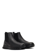 Men's Black Thick-Soled Leather Chelsea Boot | Derimod Men's Black Thick-Soled Leather Chelsea Boot | Derimod