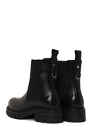 Woman Black Thick-Soled Leather Chelsea Boots | Derimod Woman Black Thick-Soled Leather Chelsea Boots | Derimod
