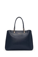 Women's Navy Blue Long Strap Classic Handbag | Derimod Women's Navy Blue Long Strap Classic Handbag | Derimod