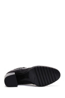 Women's Black Leather Heeled Chelsea Boots | Derimod Women's Black Leather Heeled Chelsea Boots | Derimod