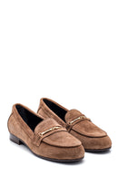 Women's Leather Buckle Suede Loafer | Derimod Women's Leather Buckle Suede Loafer | Derimod