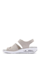 Women's Beige Comfort Sandals | Derimod Women's Beige Comfort Sandals | Derimod