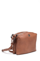 Women's Camel Synthetic Leather Shoulder Bag | Derimod Women's Camel Synthetic Leather Shoulder Bag | Derimod