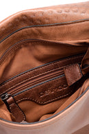 Women's Camel Synthetic Leather Shoulder Bag | Derimod Women's Camel Synthetic Leather Shoulder Bag | Derimod
