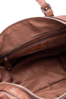 Women's Camel Synthetic Leather Shoulder Bag | Derimod Women's Camel Synthetic Leather Shoulder Bag | Derimod