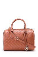 Women's Tan Synthetic Leather Shoulder Bag | Derimod Women's Tan Synthetic Leather Shoulder Bag | Derimod