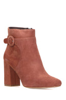 Women's Heeled Suede Boots | Derimod Women's Heeled Suede Boots | Derimod