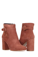 Women's Heeled Suede Boots | Derimod Women's Heeled Suede Boots | Derimod