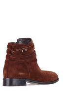 Strappy Women's Suede Boots | Derimod Strappy Women's Suede Boots | Derimod