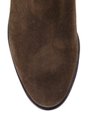 Studded Women's Suede Boots | Derimod Studded Women's Suede Boots | Derimod