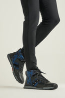 Camouflage Pattern Men's Leather Boots | Derimod Camouflage Pattern Men's Leather Boots | Derimod