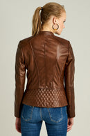 Latinia Women's Leather Jacket | Derimod Latinia Women's Leather Jacket | Derimod