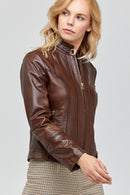 Irma Women's Brown Coat | Derimod Irma Women's Brown Coat | Derimod
