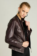 NITA WOMEN'S LEATHER JACKET | Derimod NITA WOMEN'S LEATHER JACKET | Derimod