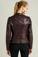 NITA WOMEN'S LEATHER JACKET | Derimod NITA WOMEN'S LEATHER JACKET | Derimod