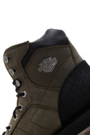 Harley Davidson Erkek Haki Deri Clemente Bot | Derimod Harley Davidson Erkek Haki Deri Clemente Bot | Derimod