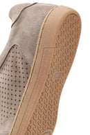 Men's Beige Lace-Up Suede Leather Sneaker | Derimod Men's Beige Lace-Up Suede Leather Sneaker | Derimod