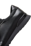 Erkek Siyah Bağcıklı Deri Casual Sneaker | Derimod Erkek Siyah Bağcıklı Deri Casual Sneaker | Derimod