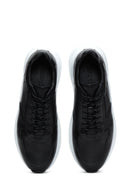 Erkek Siyah Deri Sneaker | Derimod Erkek Siyah Deri Sneaker | Derimod
