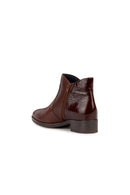 Geox Women's Brown Felicity Zippered Heeled Leather Boots | Derimod Geox Women's Brown Felicity Zippered Heeled Leather Boots | Derimod