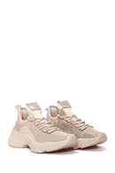 Women's Beige Thick Soled Sneaker | Derimod Women's Beige Thick Soled Sneaker | Derimod