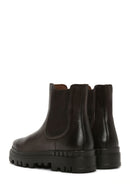 Men's Brown Thick Soled Leather Chelsea Boots | Derimod Men's Brown Thick Soled Leather Chelsea Boots | Derimod