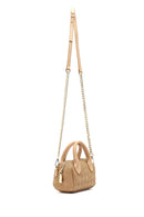 Women's Brown Long Strap Printed Mini Crossbody Bag | Derimod Women's Brown Long Strap Printed Mini Crossbody Bag | Derimod