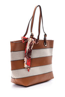 Women's Scarf Detailed Shoulder Bag | Derimod Women's Scarf Detailed Shoulder Bag | Derimod