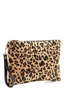 Women's Leopard Patterned Clutch Bag | Derimod Women's Leopard Patterned Clutch Bag | Derimod