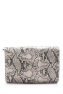 Women's Snakeskin Patterned Clutch Bag | Derimod Women's Snakeskin Patterned Clutch Bag | Derimod