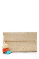 Women's Straw Portfolio Bag | Derimod Women's Straw Portfolio Bag | Derimod