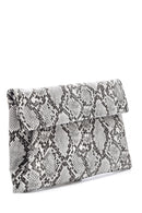 Women's Crocodile Patterned Clutch Bag | Derimod Women's Crocodile Patterned Clutch Bag | Derimod