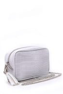 Women's Crocodile Patterned Chain Bag | Derimod Women's Crocodile Patterned Chain Bag | Derimod