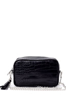Women's Crocodile Patterned Chain Bag | Derimod Women's Crocodile Patterned Chain Bag | Derimod