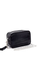 Women's Crocodile Patterned Chain Bag | Derimod Women's Crocodile Patterned Chain Bag | Derimod