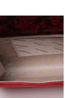 Women's Snakeskin Detailed Clutch Bag | Derimod Women's Snakeskin Detailed Clutch Bag | Derimod