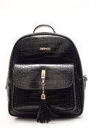 Women's Crocodile Patterned Backpack | Derimod Women's Crocodile Patterned Backpack | Derimod